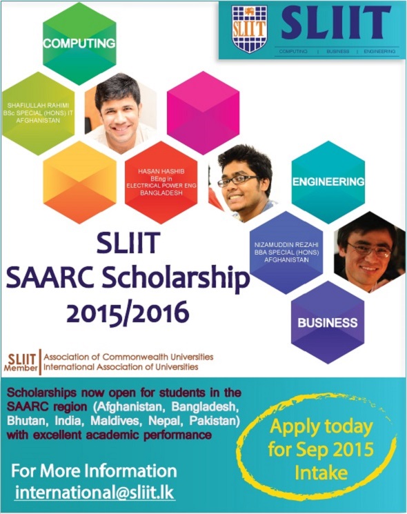 SLIIT SAARC Scholarships Now Open | SLIIT