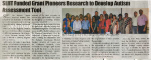 SLIIT-Funded-Grant-Pioneers-Research-to-Develop-Autism-Assessment-Tool-Ceylon-Independant-23-12-2018