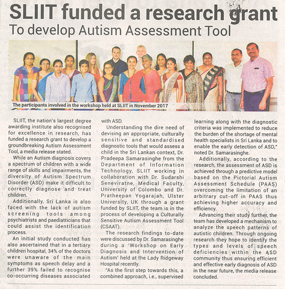 SLIIT-Funded-a-Research-Grant-to-Develop-Autism-Assessment-Tool-Ceylon-Today-25-12-2018