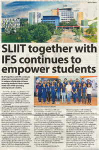 SLIIT-Together-with-IFS-Continues-to-Empower-Students-The-Sunday-Morning-09-12-2018