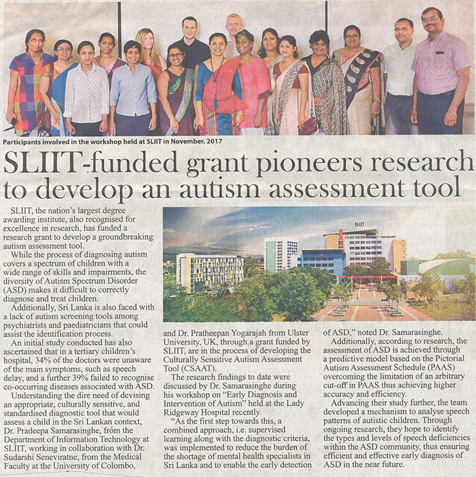 SLIIT-Funded-Grant-Pioneers-Research-to-develop-Autism-Assessment-Tool-The-Morning-23-12-2018