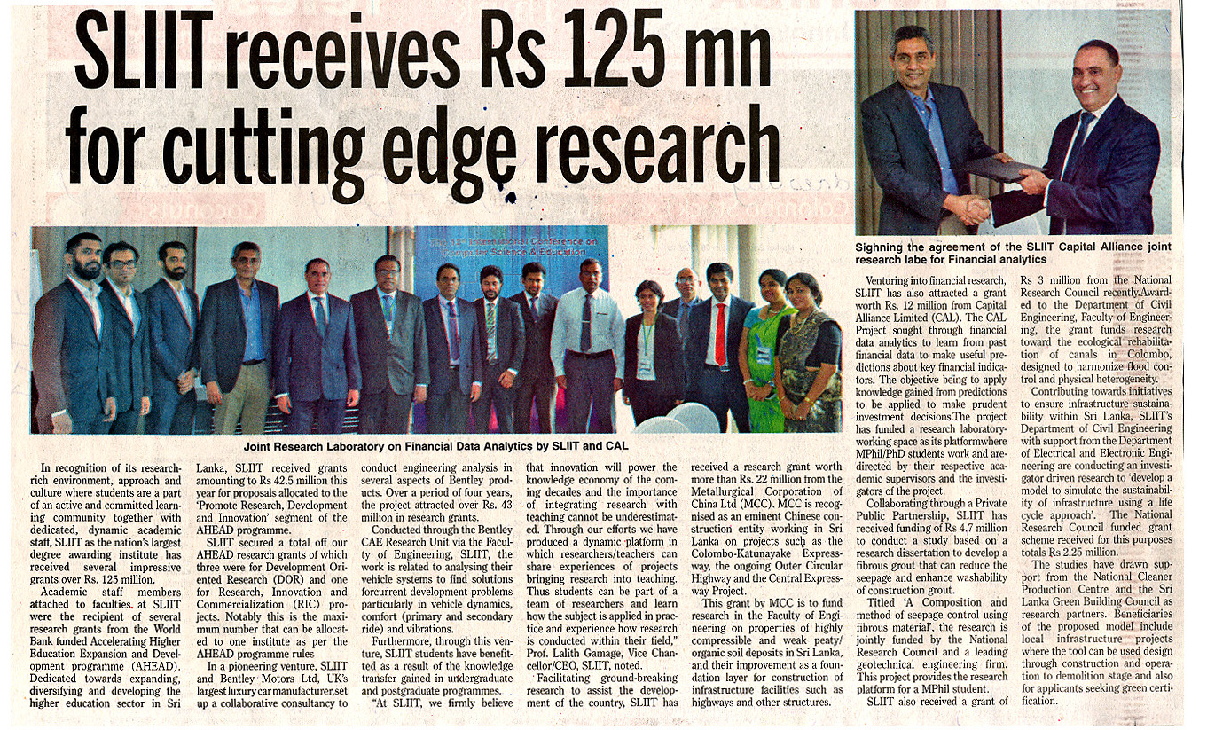 SLIIT-Rerceives-over-Rs.-125-Mn-for-Cutting-edge-Research-Daily-News-10-07-2019