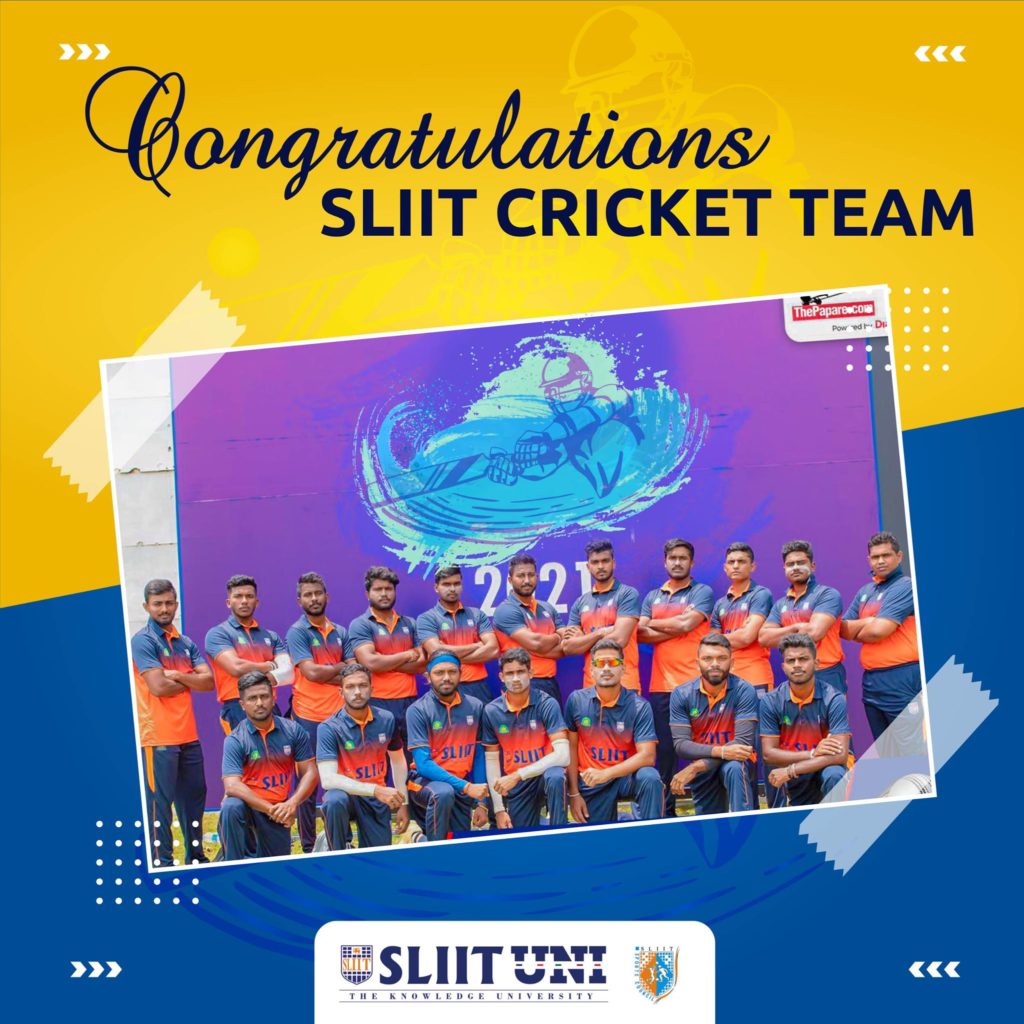 Congratulations, SLIIT Cricket team on winning the Cricket friendly