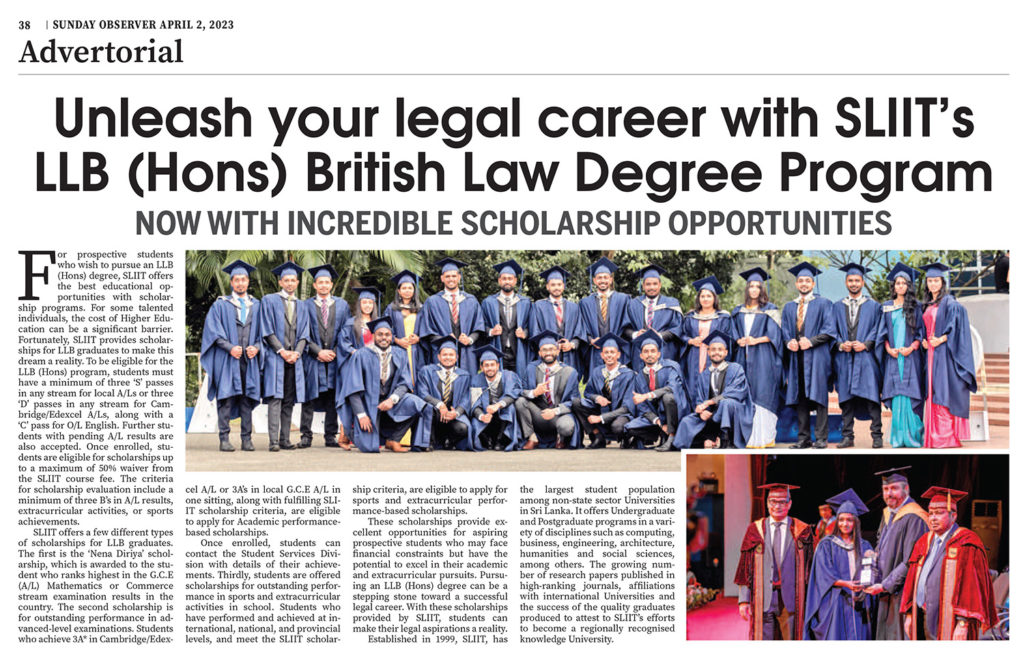 Unleash Your Legal Career With SLIIT's LLb (Hons) British Law Degree ...