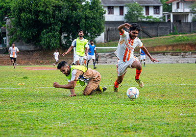 Friendly football matches in Kegalle