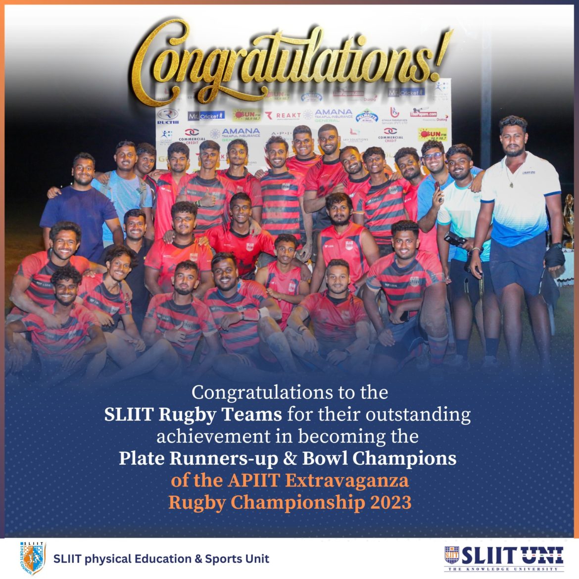 Congratulations to the SLIIT Rugby Team | SLIIT