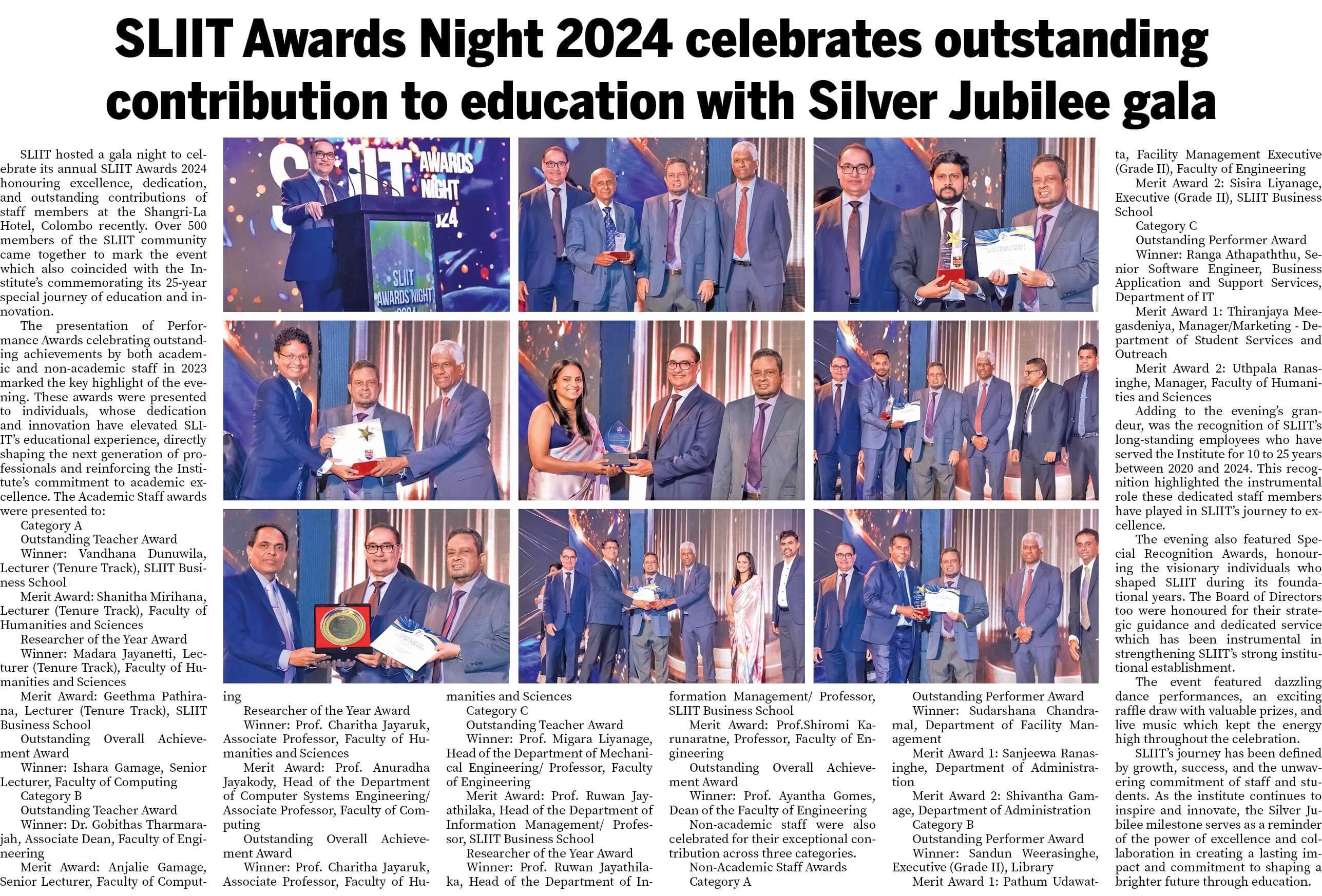 SLIIT Awards Night 2024