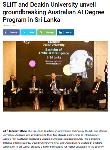 SLIIT-Deakin-University-unveil-Australian-AI-Degree-Programme