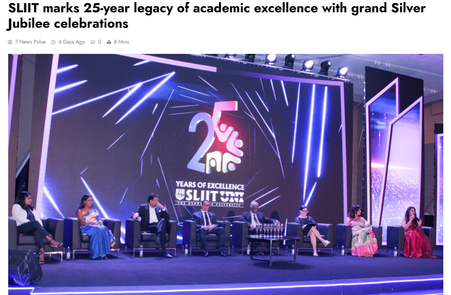 SLIIT marks 25-year legacy of academic excellence with grand Silver Jubilee celebrations