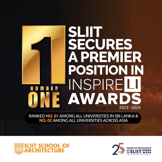 SLIIT Among World’s Top 20 Architecture Schools – No.1 in Sri Lanka